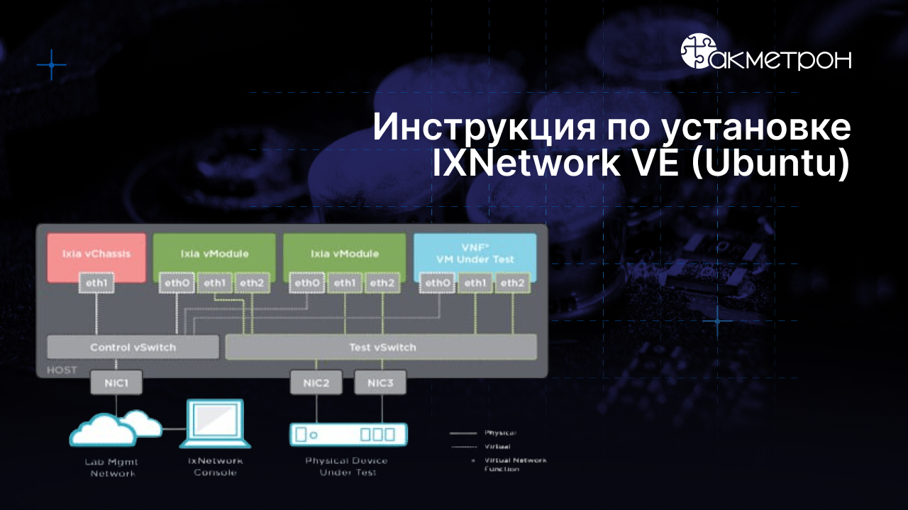 Пошаговая инструкция по установке IXNetwork VE (Ubuntu)