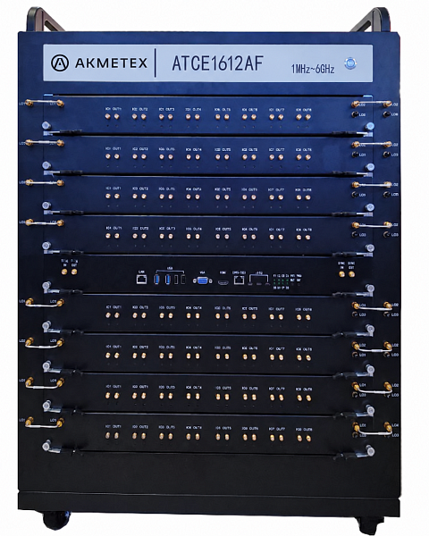 AKMETEX ATCE1612 — серия многоканальных RF-эмуляторов радиоканалов для лабораторного моделирования сложных условий распространения беспроводных сигналов