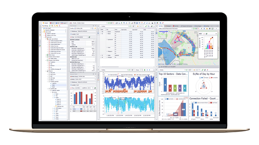 Echo Analyzer Enhancell ПО для постобработки данных сетевого тестирования