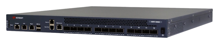 Keysight IXIA Switch and Edge Router Tester 100GE — 12-портовая тестовая система Ethernet