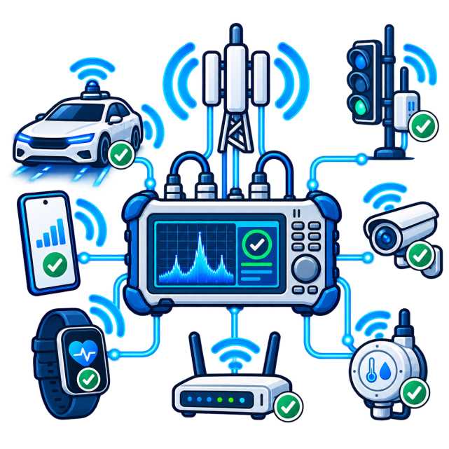 Тест IoT / RedCap / V2X