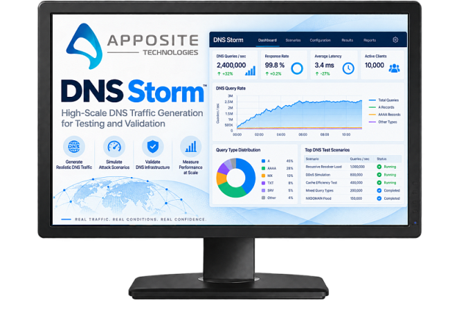 Apposite DNS Storm — программное решение для нагрузочного тестирования DNS-инфраструктуры