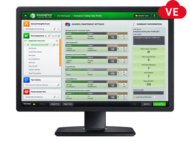 Keysight IXIA BreakingPoint Virtual Edition (VE) — виртуализированная платформа тестирования приложений и систем безопасности