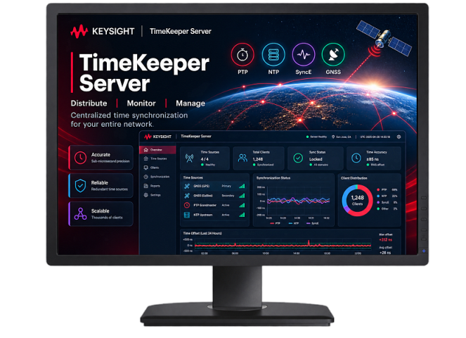 Keysight TimeKeeper Server — программный сервер высокоточной синхронизации времени