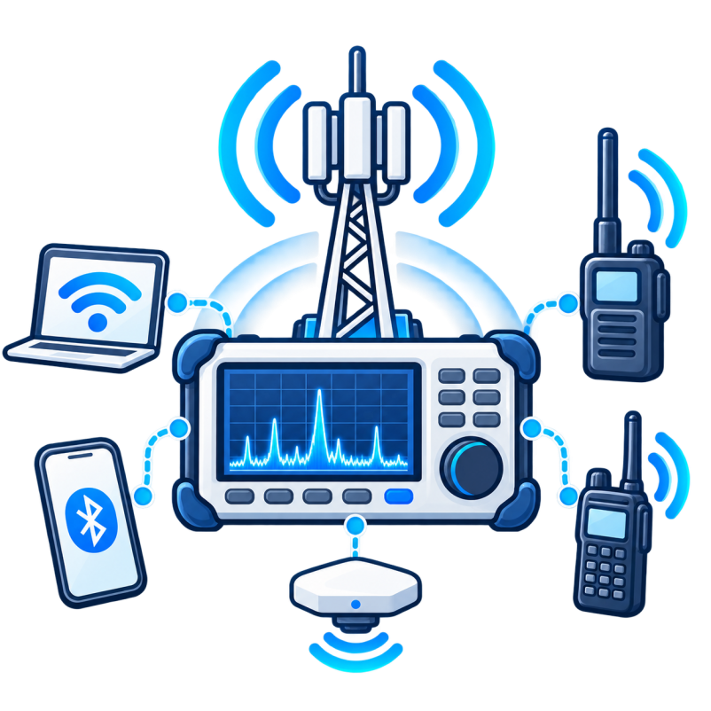 Тест радиосвязи, WiFi, Bluetooth, Tetra и пр.