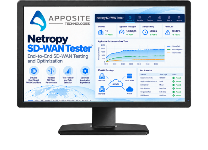 Apposite Netropy SD-WAN Tester — комплексное решение для тестирования и оптимизации SD-WAN